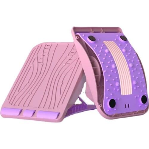 Adjustable Back Stretch Equipment Massager Balance Board Fitness Gym Lumbar Support Relaxation Tool With Elastic Rope -40