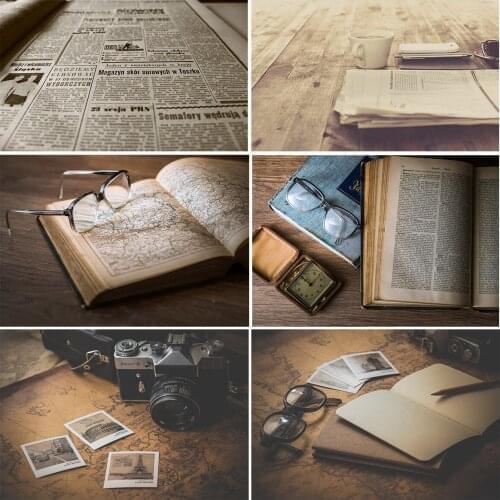 Retro Newspaper Photography Backdrop Props Background Photo Studio Art Cloth NEW