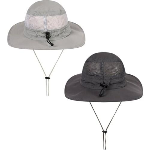 Sun Hat Unisex Fishing Hat Big Wide Brim Breathable Hunting Safari Fisherman Sun Visor Panama Hats for Men and Women