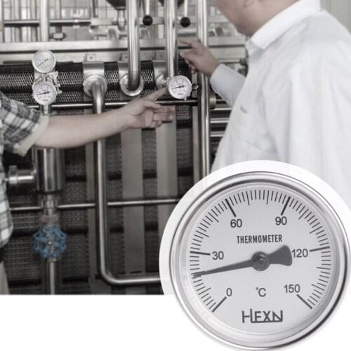 1/4 PT Thread Stainless Steel Thermometer Moonshine Kitchen Food Cooking Gauge