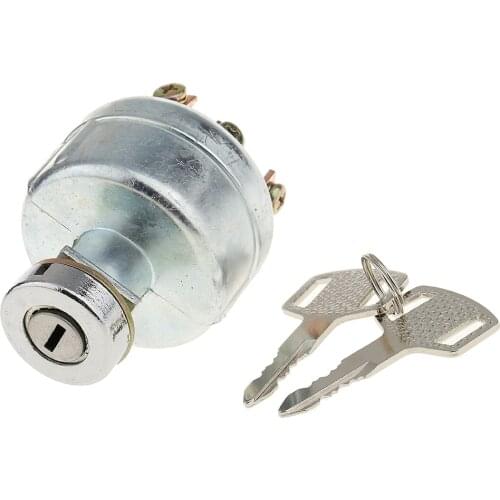 Replacement 6 Terminals Ignition Switch Lock for Marine Tractor Forklift