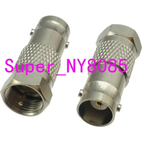1pce Adapter BNC female jack to F type TV male plug RF COAXIAL