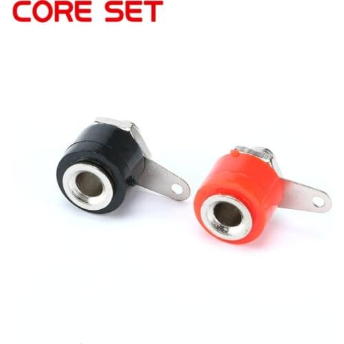 10PCS/Lot 2 Color 4mm Banana Jack Terminal Panel Socket Terminals Test Instrumentation Terminal Blocks Amplifier Connector