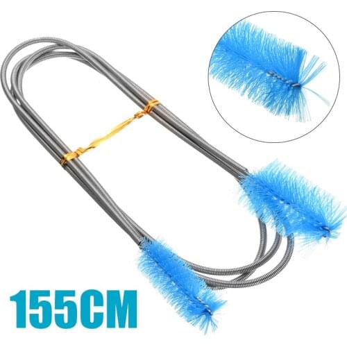 155cm Aquarium Cleaning Brush Air Tube Flexible Double Ended Hose Aquarium Tank Hose Pipe Cleaner