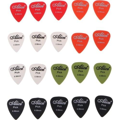 20PCs 0.58mm Smooth Nylon Guitar Picks Pick Plectrum Durability