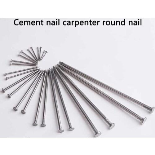 04 Stainless Steel Nail Steel Nail Carpenter Round Nail Cement Wall Nail Lengthened Small Nail 20Pcs