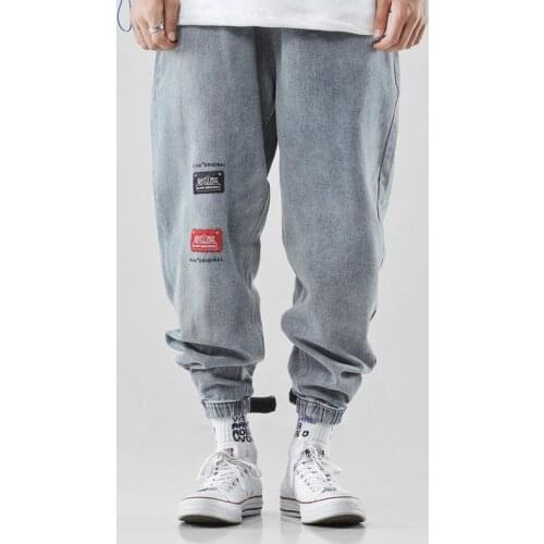 2020 Baggy Jeans Hip Hop Harem Pants Mens Pantalon Homme Jean Herren Harajuku Denim Men Blue Modis Clothes Streetwear Pantaloni