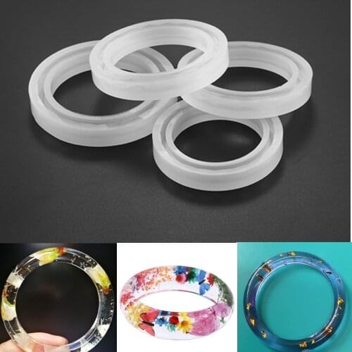 3 Sizes Bracelet Bangle Resin Epoxy Molds Casting Silicone UV Resin Mould Tools For DIY Jewelry Making Bracelet Accessories Set