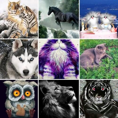 40/50/60 diamond painting 5D Full Square Diamond embroidery mosaic Cross Stitch DIY Wall Sticker home Decoration Christmas Gift