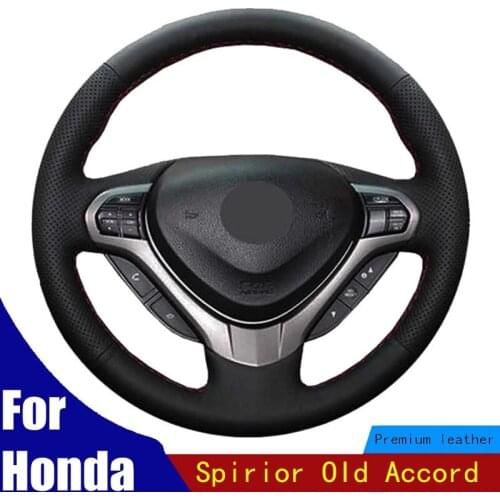 Car Steering Wheel Cover Customize For Steering Wheel For Honda Spirior OId Accord Artificial leather Braid