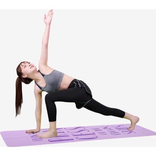 Yoga Mat Anti-skid Sports Fitness Mat 61X173cmThick PVC Comforte Foam Yoga Mat For Yoga And Pilates Gymnastics Mat With Bag