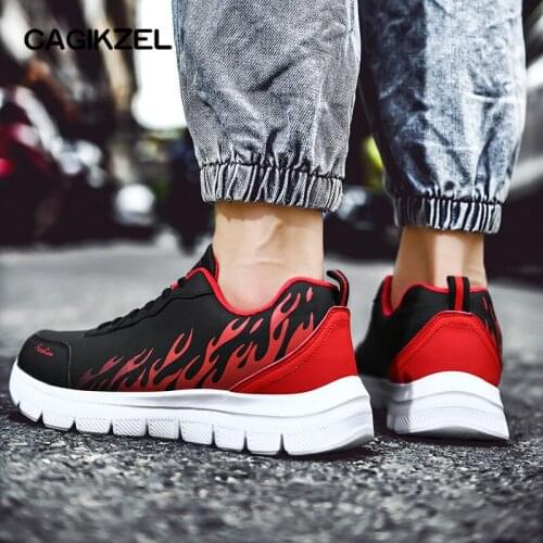 CAGILKZEL New 2020 Autumn Winter Men Sneakers Breathable Mesh Casual Men Shoes Lace-up Basket Homme chaussure homme