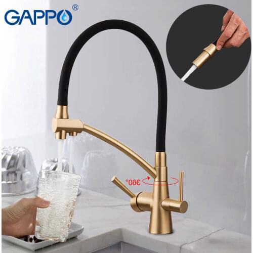 GAPPO kitchen faucet chrome kitchen sink faucet mixer torneira Brass kitchen water tap faucet with filtered water taps