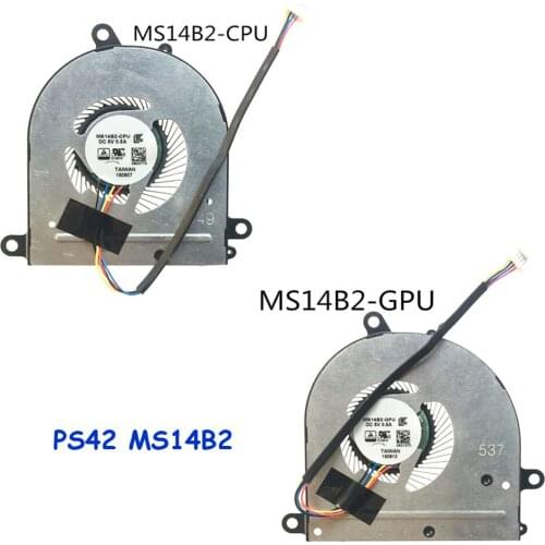 Laptop CPU GPU FAN For MSI PS42 MS-14B1 MS-14B2 PS42 8RA 8RB 8RC 8M 8MO PE42 MS14B1 MS14B2