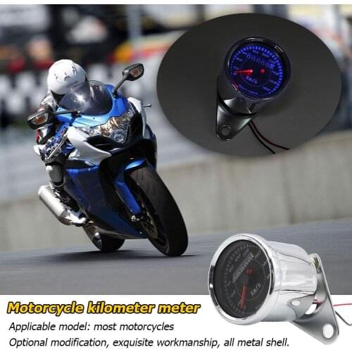 Hot Sale Motorcycle Odometer Wear-resistant LED Backlight Retro Motorcycle Odometer Speedometer 0-180km/h DC 12V Universal