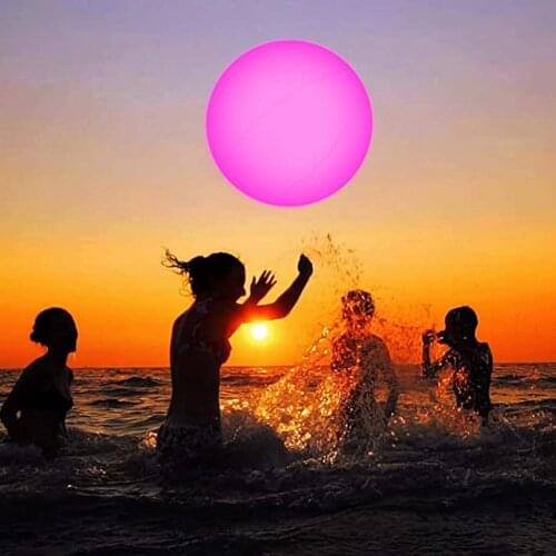 Beach Swimming Pool Play Ball With Led Light Summer Outdoor Water Party Game Sports Toys 13 Colors Glowing Inflatable Balls #G3