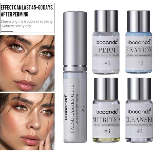 Individual Eyelash Perming Curling Lift Adhesive Glue Perm Fixing Lotion Set Lash Curling Semi-Permanent Curling Perming Set