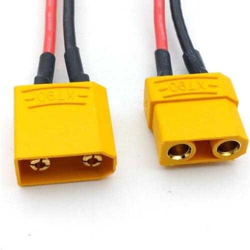 10set XT90 Battery Male Female Connector Plug with Silicon 16 AWG Wire Hot 20cm