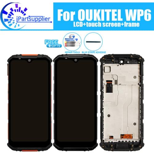 OUKITEL WP6 LCD Display+Touch Screen Digitizer +Frame Assembly 100% Original LCD+Touch Digitizer for OUKITEL WP6