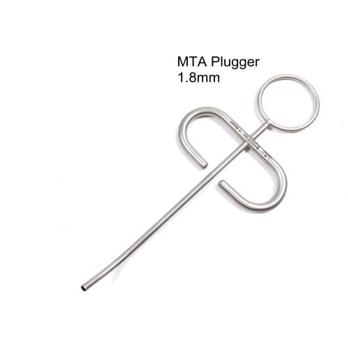 1.8MM Dental SS Powder MTA Plugger Applicator Bone Implant Collector Scraper Bone Graft Injector Syringe Carrier Curved Head