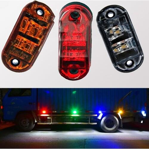 Car Flashing 10 Pcs 12V 24V Car Truck Trailer Piranha DRL LED Side Marker Blinker Bck up Light Bulb Turn Signal lamp car-styling