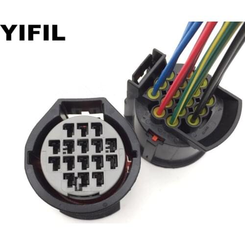 16 Pin 16 Way Headlamps Light Connector Plug With Wire Cable Pigtail For Land Rover Discovery 3 4 Jaguar Range Rover Freelander