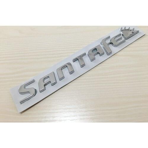 3D ABS SANTAFE SANTA FE Car rear trunk Badge Sticker Logo Decals Bagagliaio Posteriore car styling