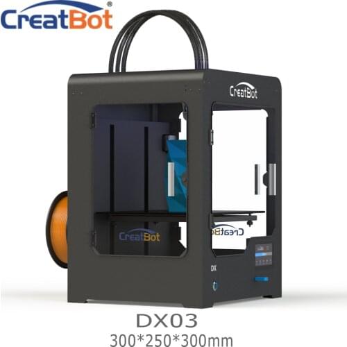 DX03 300*250*300mm CreatBot 3d printer Triple Extruder Cheap 3D Printers Metal Frame