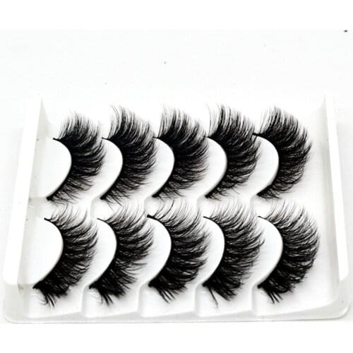 5 Pairs Nature Fake Eye Lashes 3D Mink False Eyelash Extension Makeup Lash Boxes Packaging Eyelashes Lashes Case Packaging