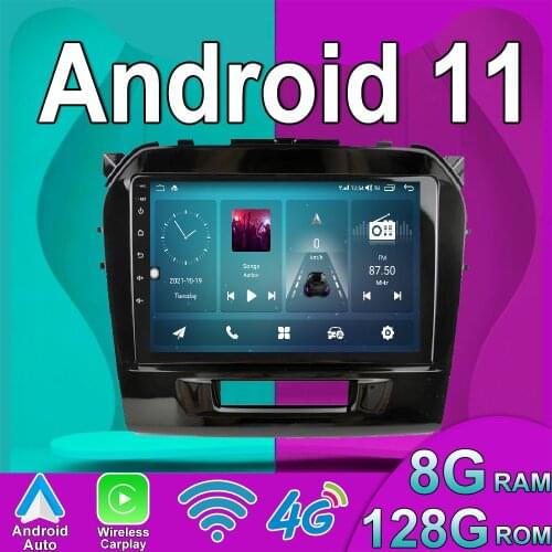 Android 10 6G+128G 9'' IPS Car Radio For Suzuki Vitara 2015 2016 2017 2018 2019 Multimedia Video Audio Gps Navigation DVD