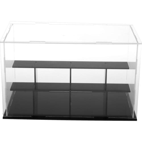 Acrylic Display Box Case Protector 3 Steps for Model Dolls