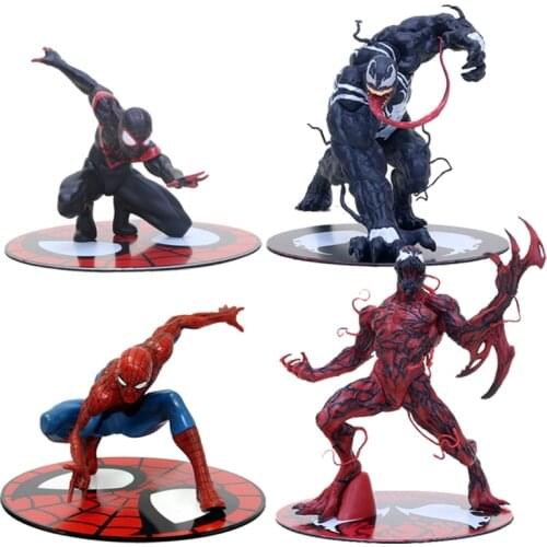 ARTFX + STATUE Spiderman Miles Morales Venom Carnage 1/10 Scale Pre-Painted Figure Model Kit Toy