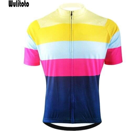 Outdoor sports bike quick-drying shirt summer striped short-sleeved mountain bike cycling jersey For Men
