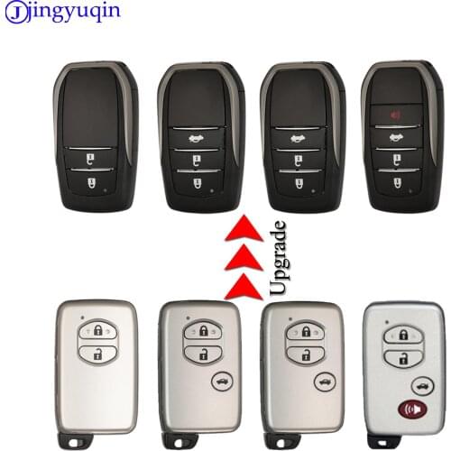 Jingyuqin 2/3/4 Buttons Remote Car Key Shell Cover Case For Toyota Chr C-hr Land Cruiser 200 Avensis Auris Corolla Smart Key