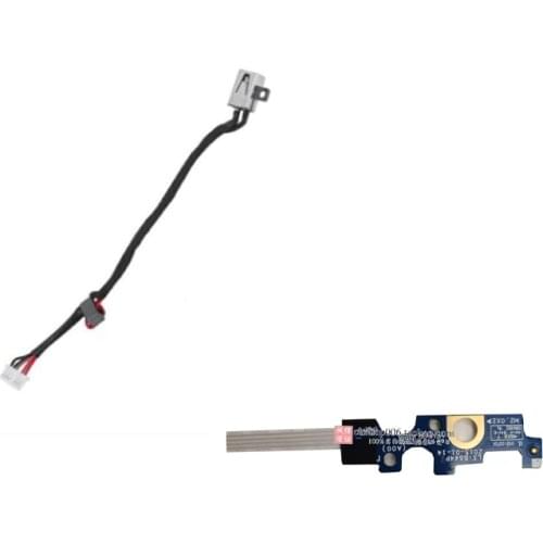For DELL 15-5000 5555 5558 Power interface Power source with cable Power supply wiring of switch panel boot button