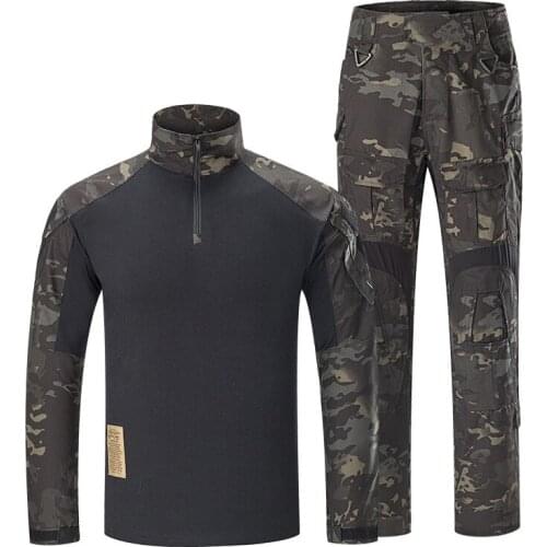 G3 Camouflage Combat BDU Uniform Tactical Shirt Pants Suit Army Military Airsoft Sniper Clothing Multicam Black Hunting Clothes