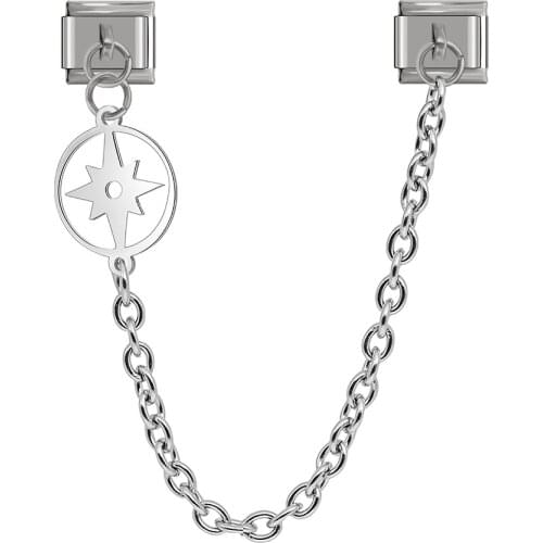 Hapiship Original Design Round Star Owl Girl Boy Chain Link Italian Charm Fit 9mm Bracelet Stainless Steel Making Jewelry DJ282