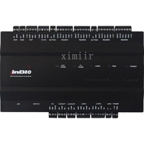 Good quality hot sale access control system Inbio260 two doors fingerprint and card access control board with TCP/IP and RS485