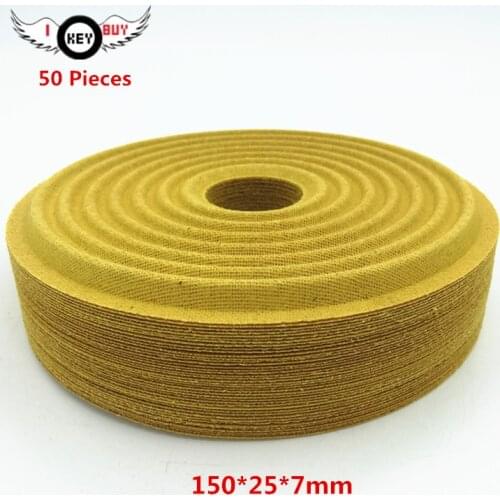 I KEY BUY Wholesale 50 Pieces Subwoofer Woofer Spring Pad Bass Speaker Repair Spider Damper 150MM 25MM Core 7MM High Foot