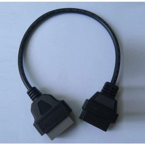 Eaglerich 14Pin to 16PIN OBD1 OBD2 Cable For OBD II Diagnostic Interface ELM327 Scanner Extension Adapter Cor