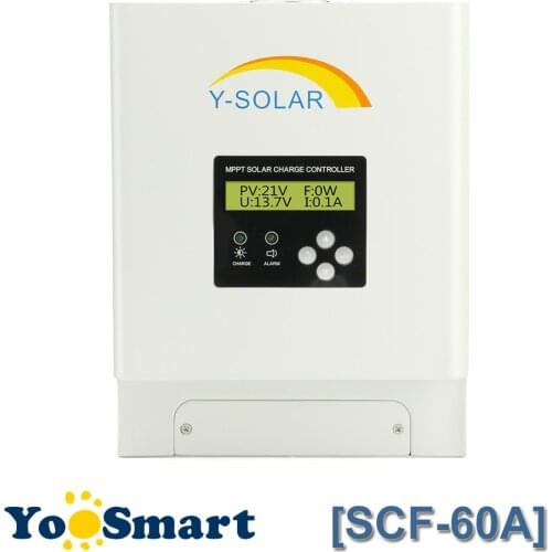 MPPT Charge Controller 48V 36V 24V 12V Auto 60A Solar Panel Regulator Max 150VDC For Lead-acid Lithium Battery Fan Backlight LCD
