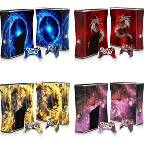 Cool design For Xbox 360 slim sticker for XBOX 360 slim vinyl sticker for Xbox360 slim skin sticker and 2 controller sticker