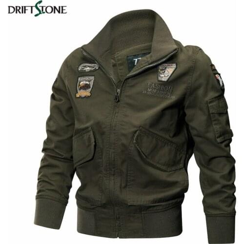 Men Military Jackets Autumn Winter Tactical Air Force Pilot Coat Quality Cotton Army Jackets Male Casual Outerwear Clothes