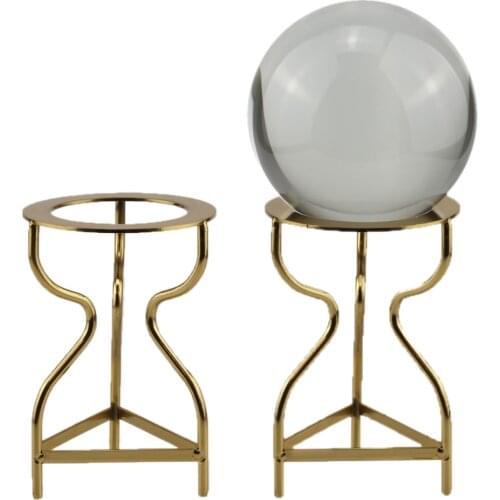 Brass Display Stand for Crystal Glass Lens Ball Divination Photography Lensball Base 100 120 150mm Big Magic Sphere Globe Holder