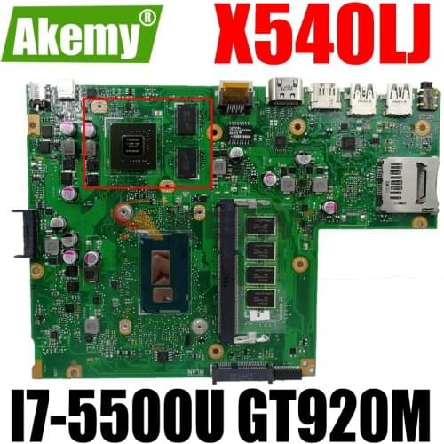 KAKEMY X540LJ Laptop Motherboard For ASUS VivoBook F540LJ F540LA A540LJ A540L Original Mainboard 4GB-RAM I7-5500U GT920M