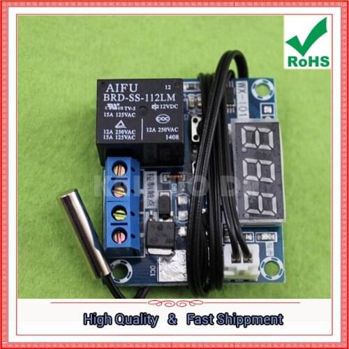 DC12V Power Supply Motherboard + Sensor WX-101 SMD High Precision Digital Temperature Controller DC 12V module board (E2A1)