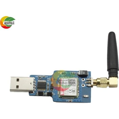 Ziqqucu USB to GSM serial port GPRS SIM800C module with bluetooth-compatible computer control call
