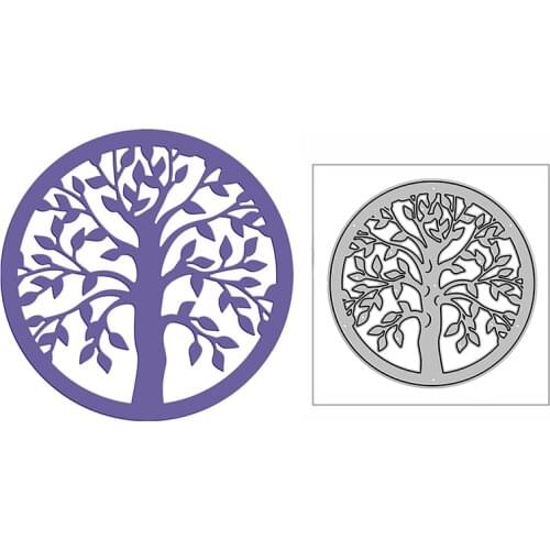 New Tree Leafy Circle Doily 2020 Metal Cutting Dies for DIY Scrapbooking and Card Making Decorative Embossing Craft No Stamps