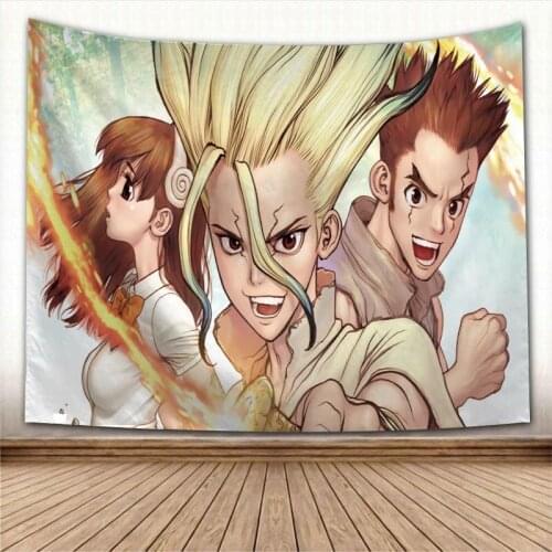 New Arrival Dr. Stone Wall Hanging Tapestry Home Party Decorative Tapestries Photo Background Cloth Table Cloth Wall Tapestry