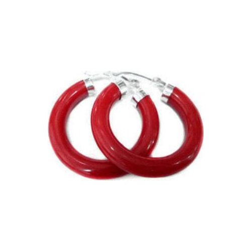 925 silver New Arrived Design Unusual Red Sea Coral Earring